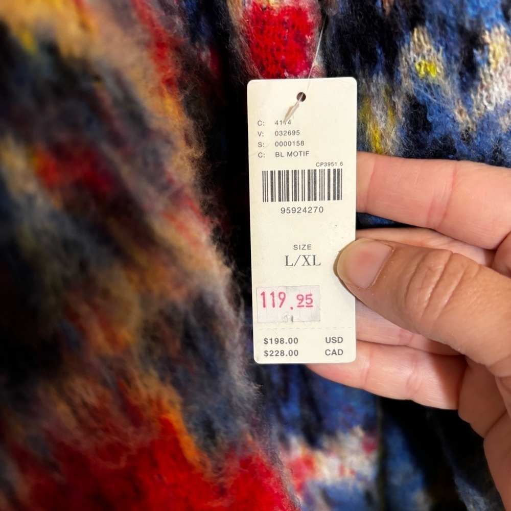 Anthropologie NWT Relaxed Hooded Sweater Sz Large/Extra Large - Picture 7 of 13